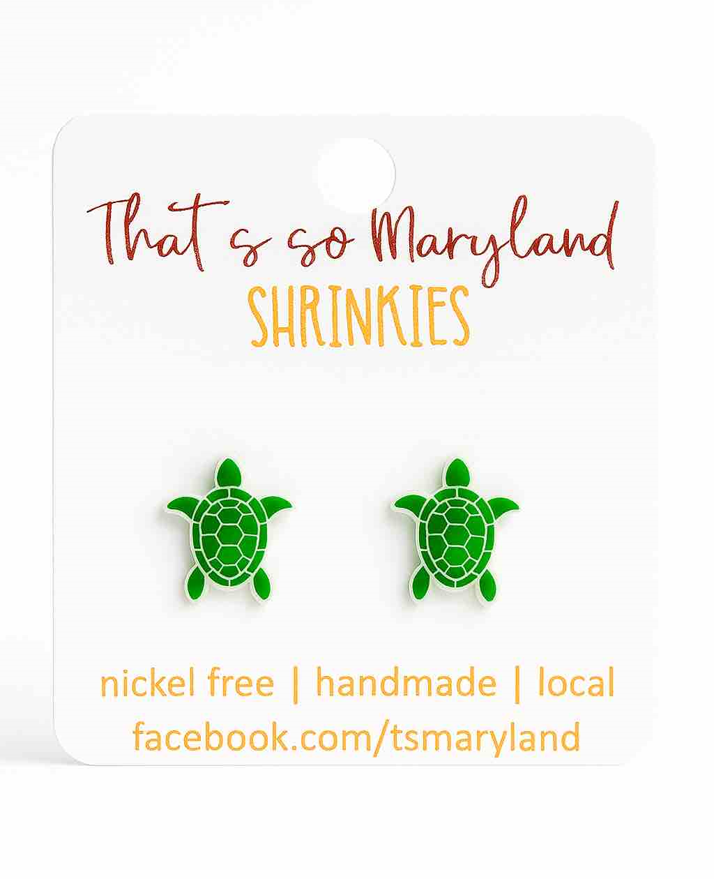 Turtle stud earrings