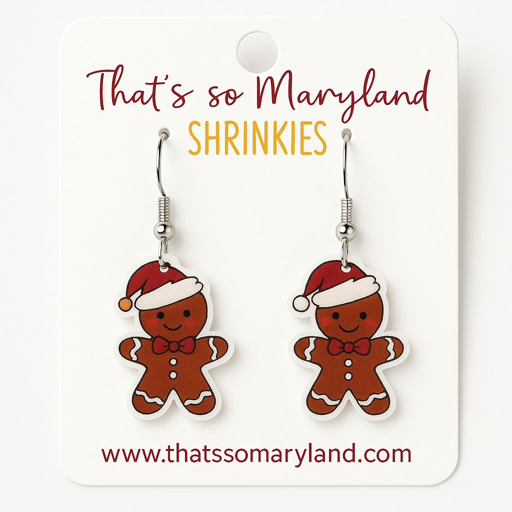 Gingerbread Dangle Earrings