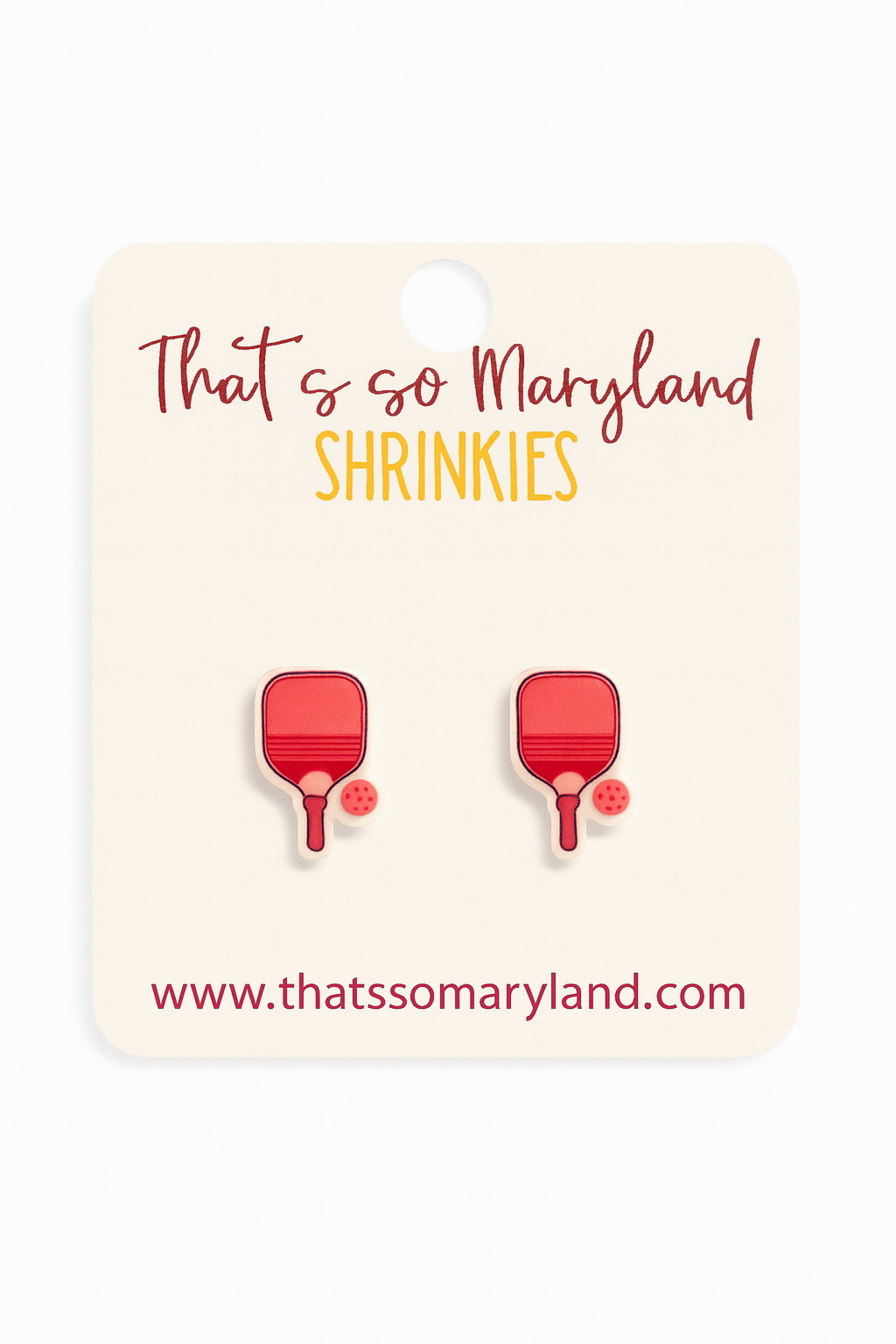 Pickleball Stud Earrings