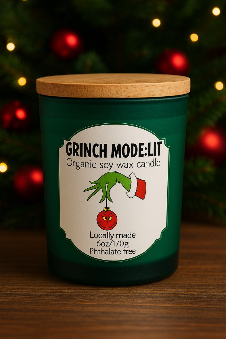 GRINCH MODE: LIT Candle
