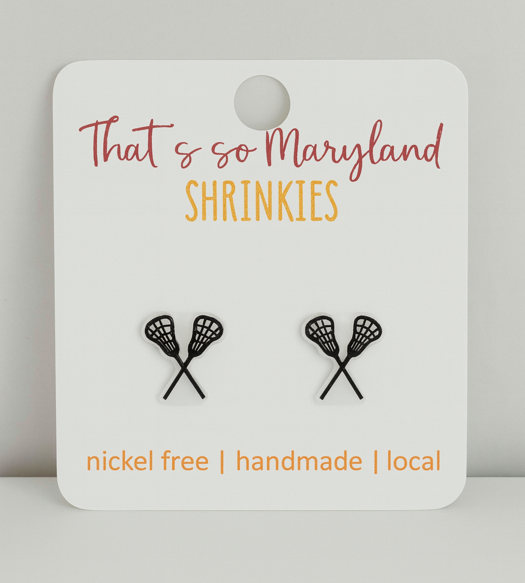 Lacrosse stud earrings
