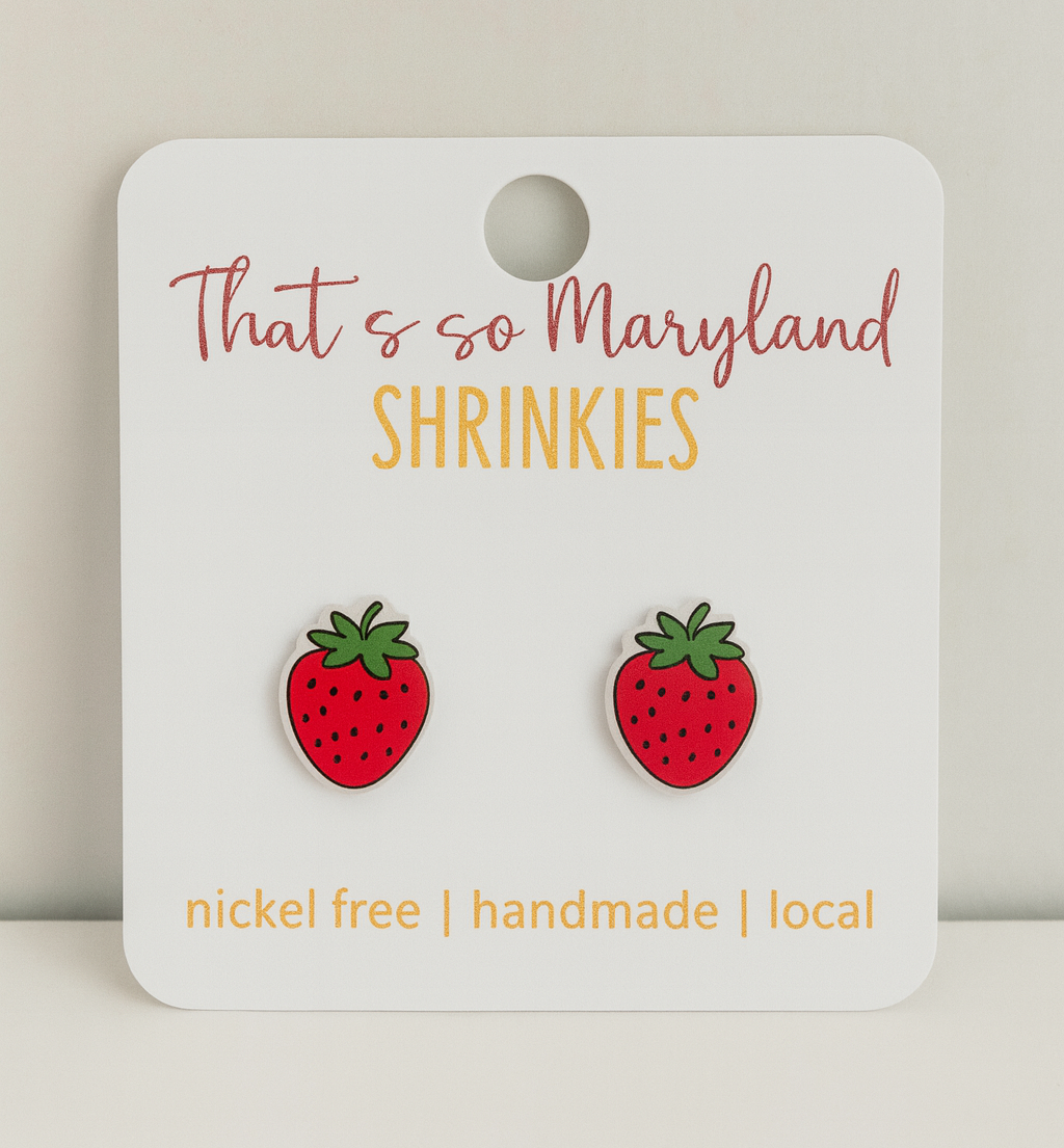 Strawberry stud earrings